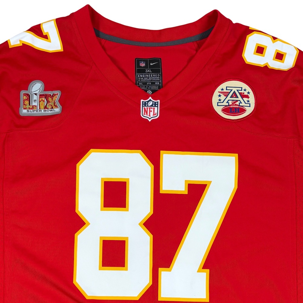 Nike FUSE Limited Jersey Mens 3XL Red Super Bowl LVIII Kelce NFL Football Chiefs